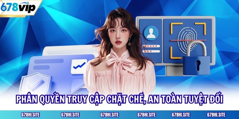 Phân quyền truy cập chặt chẽ, an toàn tuyệt đối
